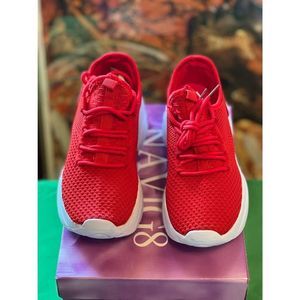 NAVIG8 women’s chunky heel sneaker size 5 red